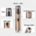 Thumbnail: 1PC Electric Nose Hair Trimmer USB Rechargeable Ear Nose Hair Trimmer Shaver Raz