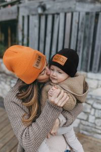 Thumbnail: Men's and Women's Beanie Rib Knit Winter Beanie Knit Hat Soft Warm Unisex Flange