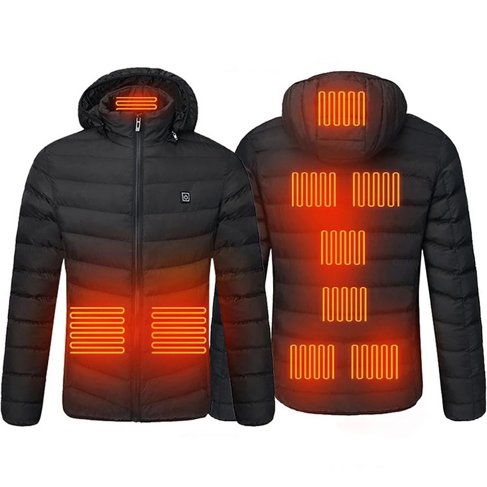 Thumbnail: Men 9 Areas Heated Jacket USB Winter Outdoor Electric Heating Jackets Warm Sprot