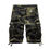 Thumbnail: Mens Cotton Relaxed Fit Fit Outdoor Camouflage Camo Cargo Shorts