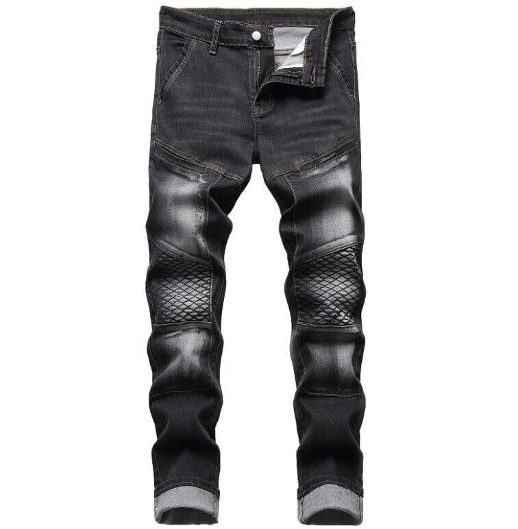 Thumbnail: Men Jeans Slim Fit Denim Pants