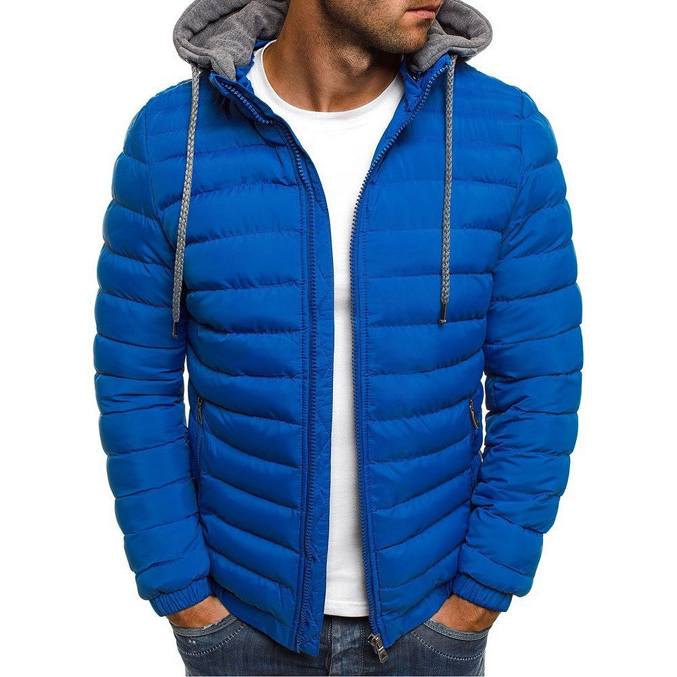 Thumbnail: Winter New Men's Casual Cotton Jacket Youth Short Warm Hooded Cotton Jacket