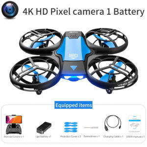 Thumbnail: V8 New Mini Drone 4K 1080P HD Camera WiFi Fpv Air Pressure Height Maintain Folda