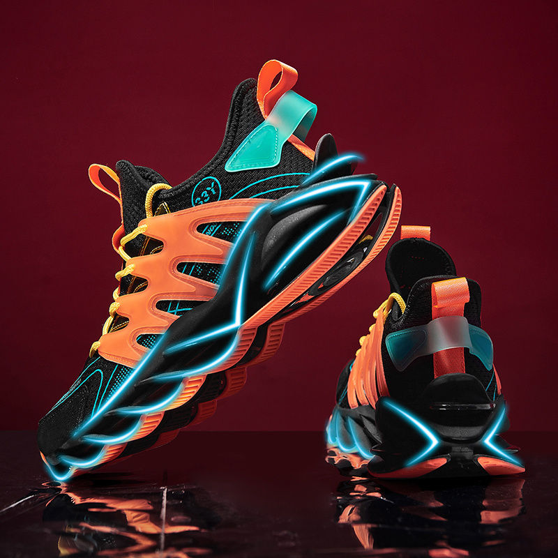 Thumbnail: Men Mesh Casual Shoes Running Basketball Soft Sole Sneakers Splicing Hot Sale Gy