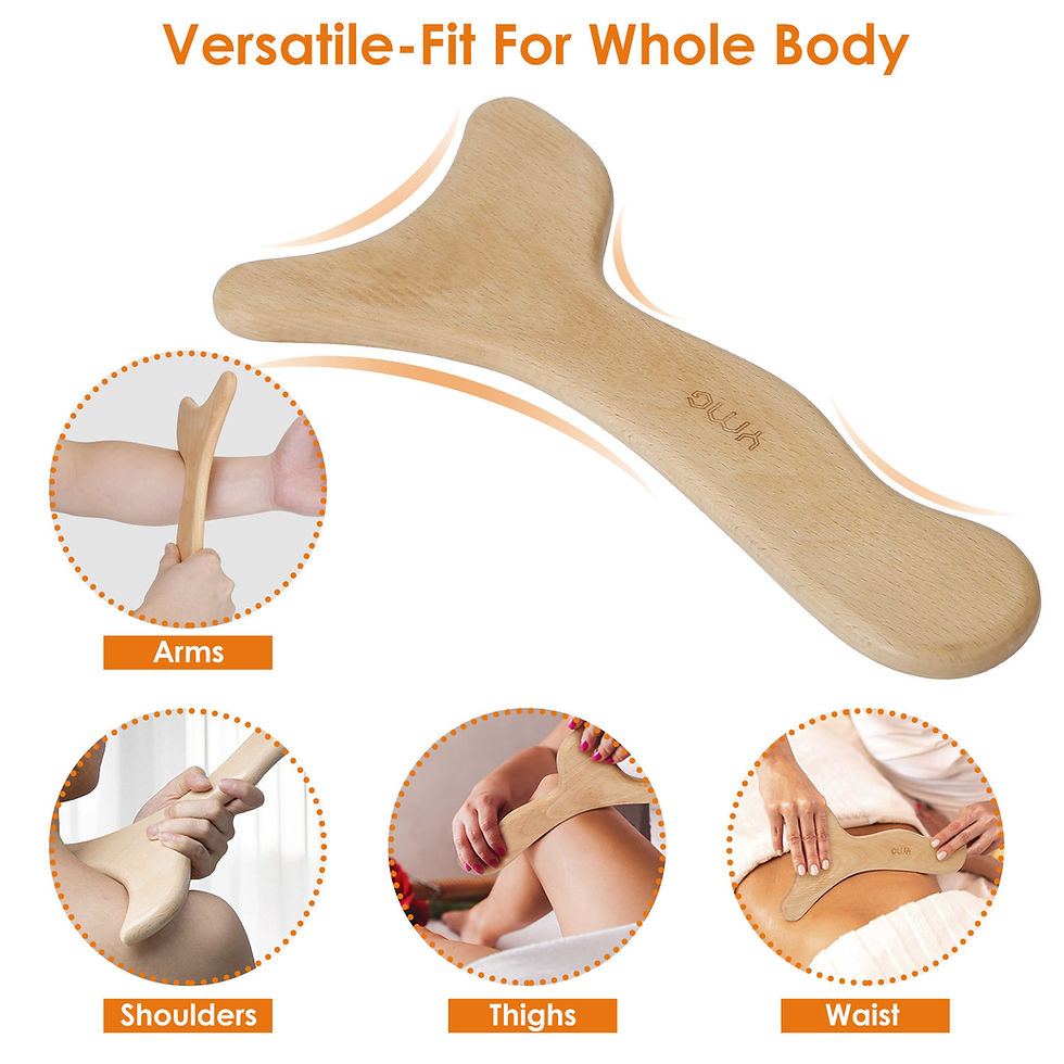 Thumbnail: Wood Therapy Massage Tool Lymphatic Drainage Paddle Wooden Scraping Tools Therap
