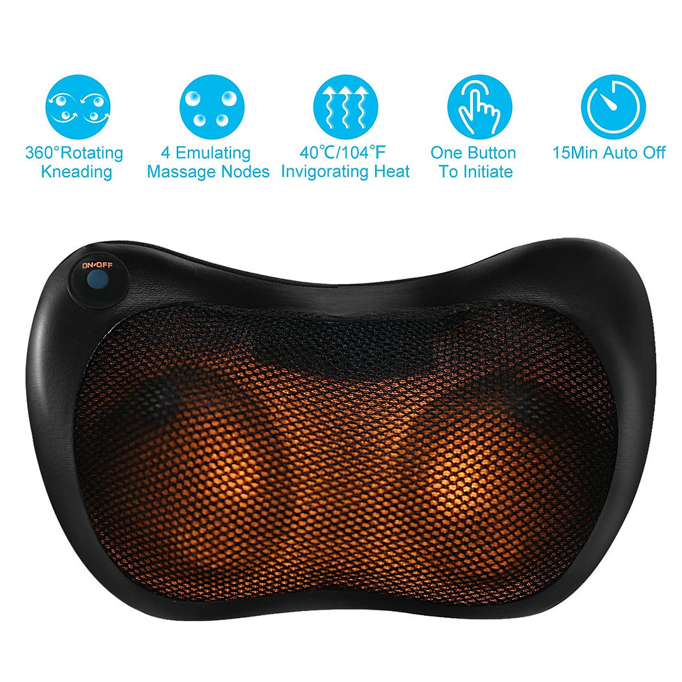 Thumbnail: Back Neck Massage Pillow Kneading Massager In-Car Thermotherapy Massage Pillow w