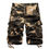 Thumbnail: Mens Cotton Relaxed Fit Fit Outdoor Camouflage Camo Cargo Shorts
