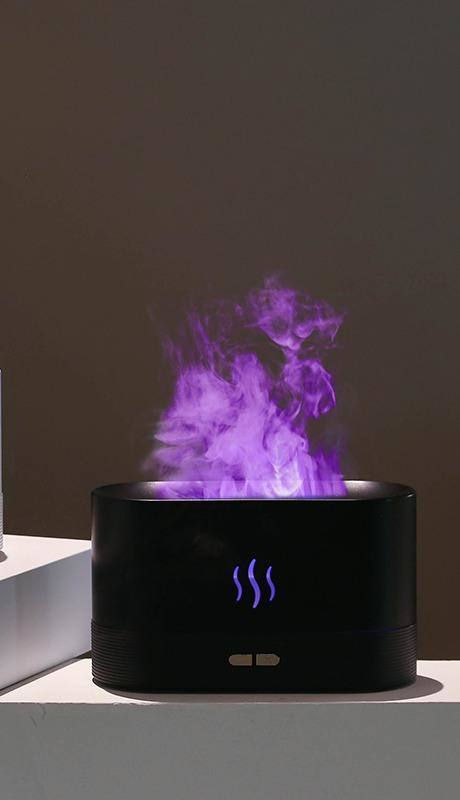 Thumbnail: Upgraded Flame Diffuser DQ701A 180ml Aromatherapy Oil Diffuser Ultrasonic Cool M