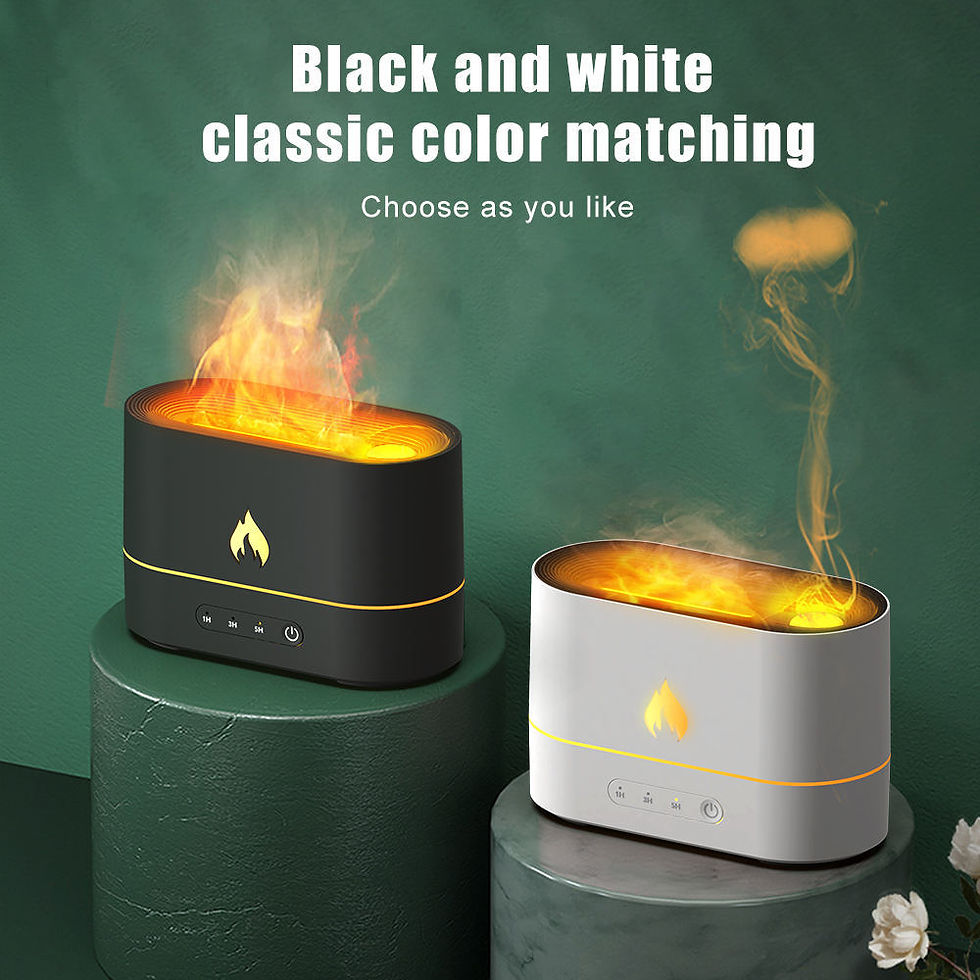 Thumbnail: NEW 250ML Simulation Flame Jellyfish Air Humidifiers Fragrance Aromatherapy Mach