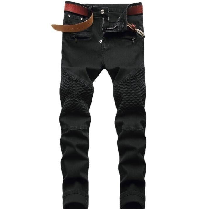 Thumbnail: Men's Jeans Stretchy Ripped Denim Pants