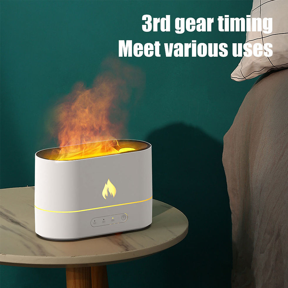 Thumbnail: NEW 250ML Simulation Flame Jellyfish Air Humidifiers Fragrance Aromatherapy Mach