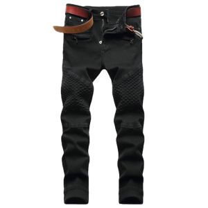 Thumbnail: Mens Ribbed Jeans Straight Fit Denim Pants