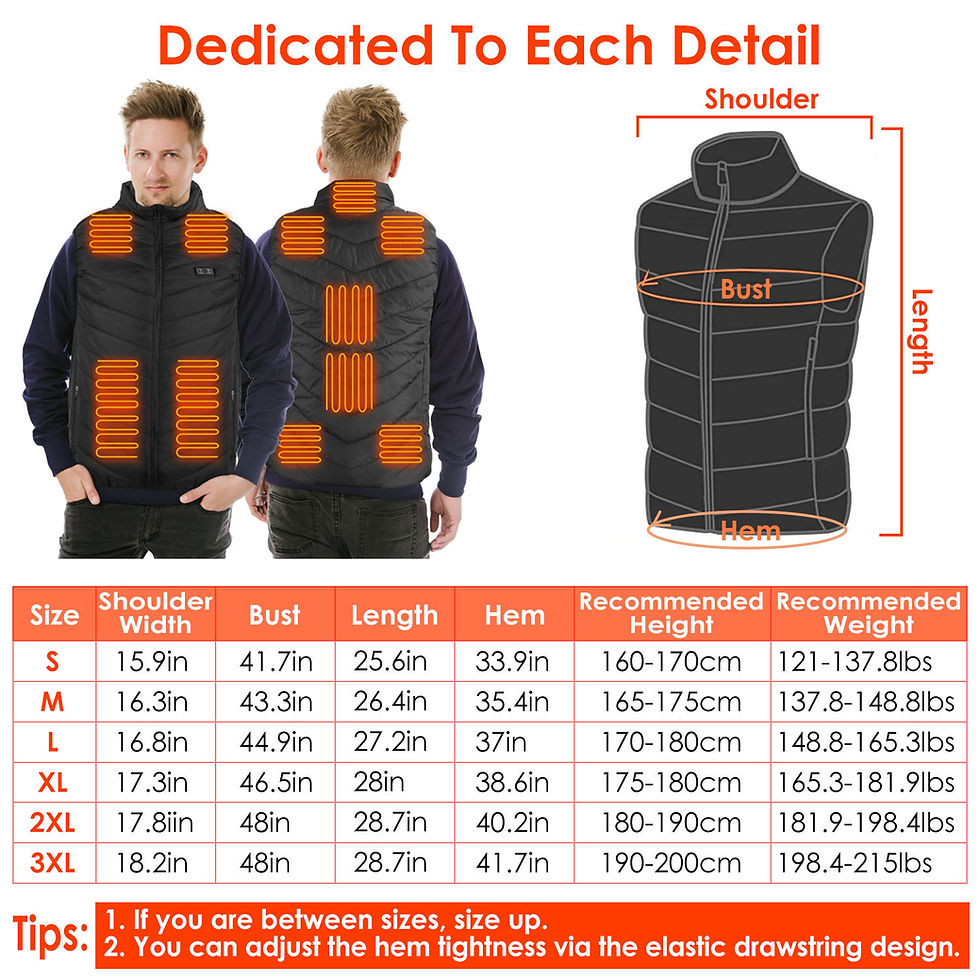 Thumbnail: Heated Vest Electric USB Jacket Men Women Heating Coat Thermal Body Warmer Wear 