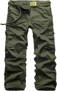 Thumbnail: Men's Casual Cargo Trousers Work Autumn Slim-fit Work Pant with Pockets