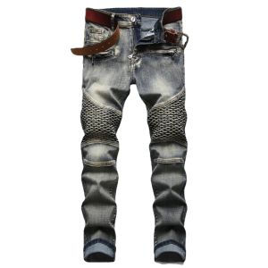 Thumbnail: Mens Ribbed Jeans Straight Fit Denim Pants