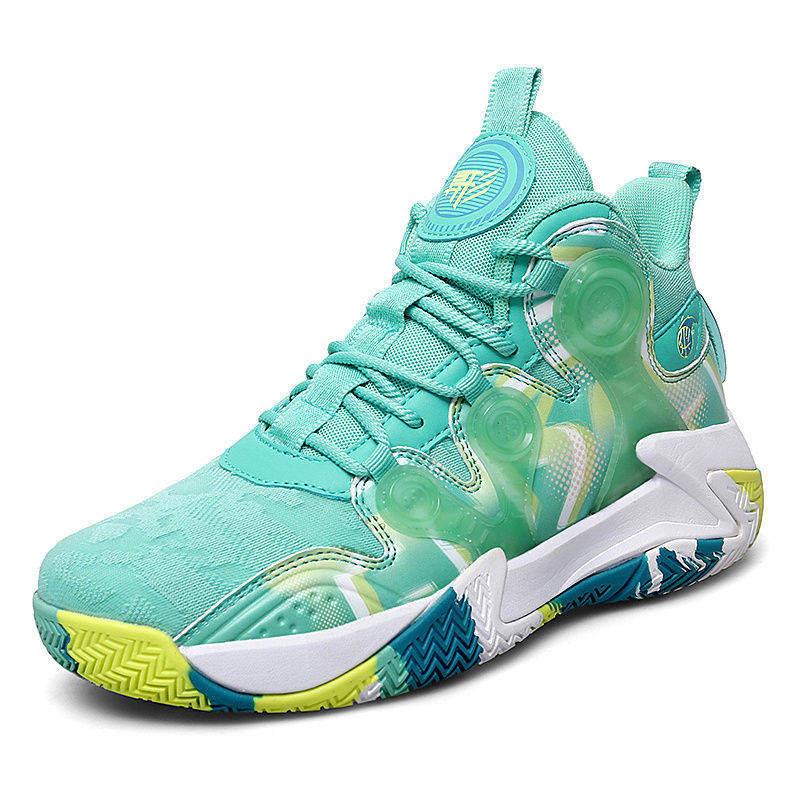 Thumbnail: Brand professional men's basketball sneakers non-slip high top couple breathable