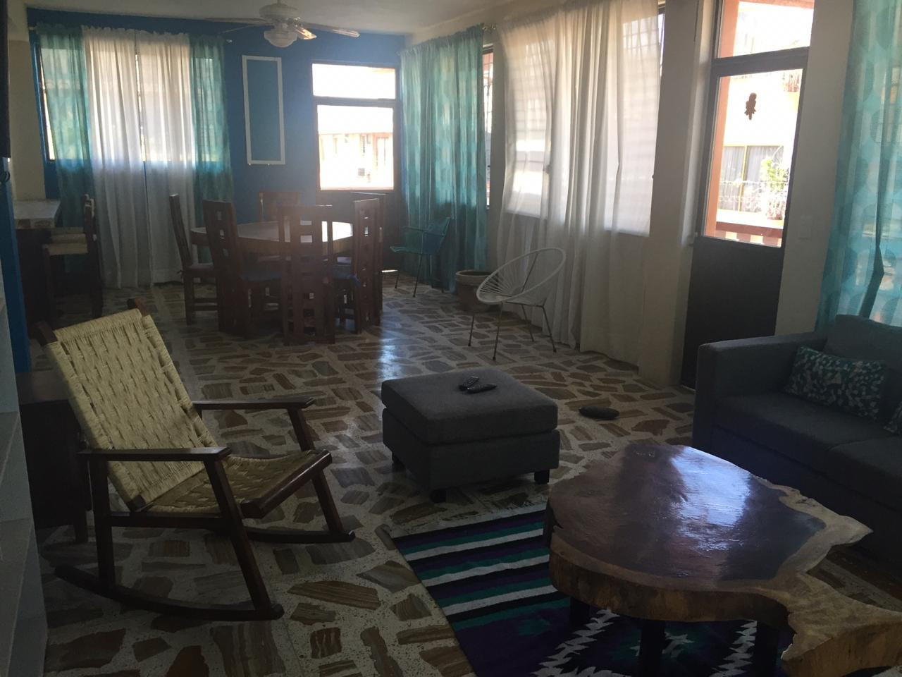 ¡¡¡VIVE TUS VACACIONES AL MÁXIMO EN ZIHUATANEJO, GRO. MÉXICO!!!
¡¡¡Departamento Completamente Equipado Para Tus Vacaciones a una cuadra de la Playa!!!
- Tres Amplias Recámaras con Aire Acondicionado y Baño Privado Cada Una
- Sala
- Comedor
- Cocina con Barra
- TV
Ubicado en Pleno Corazón de Zihuatanejo
____________________
LIVE YOUR HOLIDAYS TO THE MAXIMUM IN ZIHUATANEJO, GRO. MEXICO!!!
Fully Equipped Apartment For Your Holidays one block from the Beach!!!
- Three Spacious Bedrooms with Air Conditioning and Private Bathroom Each
- Living room
- Dinning room
- Kitchen with Bar
- TV
Located in the heart of Zihuatanejo