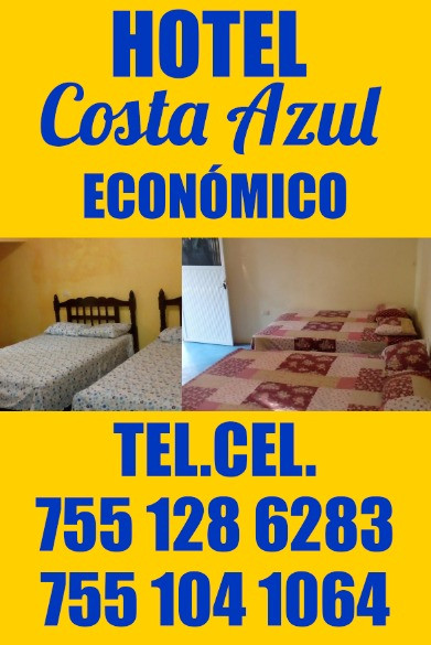 !!!Agradable y Cómodo Hotel Familiar Ubicado en las Costas de Guerrero, en Playa Troncones, ¡¡¡a solo 300 metros del mar y de los pescados y mariscos más frescos de la región!!!
~ A 20 Minutos de la Zona Hotelera de Ixtapa Zihuatanejo, Gro.
~ A 30 Minutos de Zihuatanejo, Gro.
~ A 40 Minutos del Aeropuerto Internacional de Zihuatanejo, Gro.
~ 15 Cómodas Habitaciones: Sencillas, Dobles Triples y Cuádruples
____________________
Nice and Comfortable Family Hotel Located on the Coasts of Guerrero, in Troncones Beach, just 300 meters from the sea and the freshest seafood in the region!
~ 20 Minutes from the Hotel Zone of Ixtapa Zihuatanejo, Gro.
~ 30 Minutes from Zihuatanejo, Gro.
~ 40 Minutes from Zihuatanejo International Airport, Gro.
~ 15 Comfortable Rooms: Single, Double Triple and Quadruple