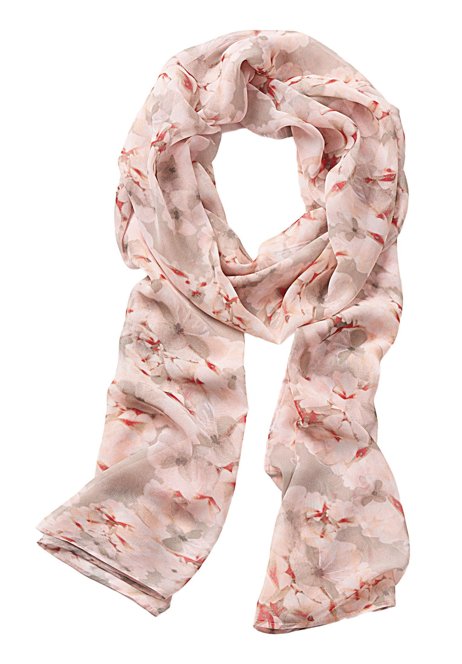Vera Mont Long floral prnt scarf, Multi-Coloured