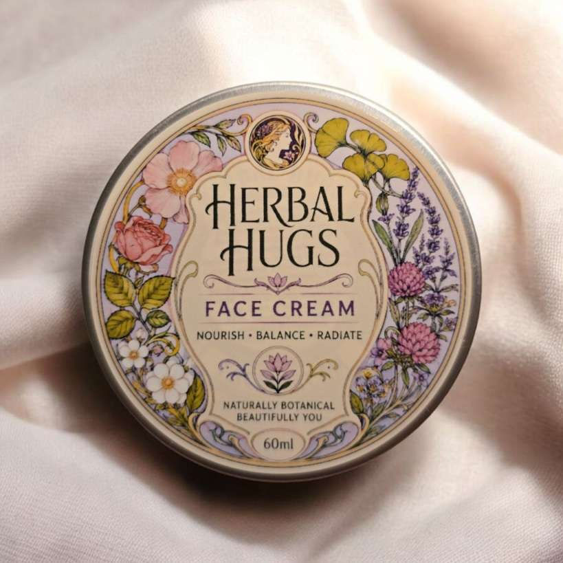 Herbal Hugs Face Cream - 60ml - Comforting Care for Menopausal Skin