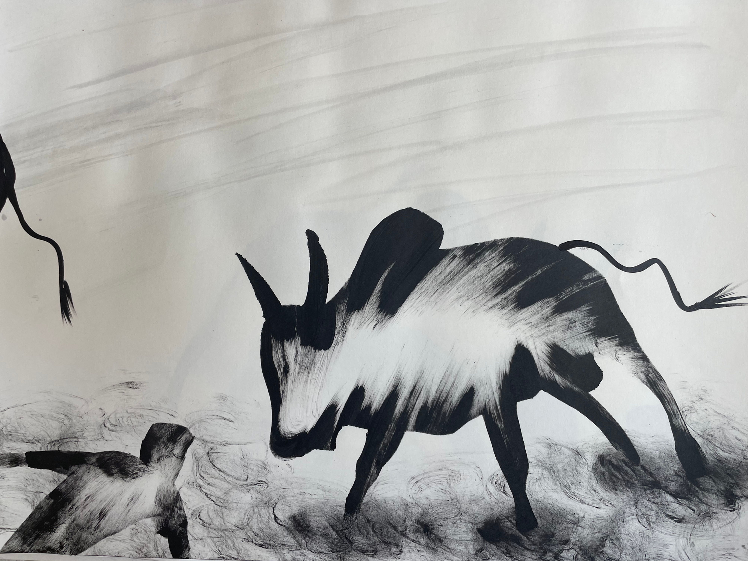 LCA 218 Banner of Strength / Hermon Carduz / A3/  acrylic on paper