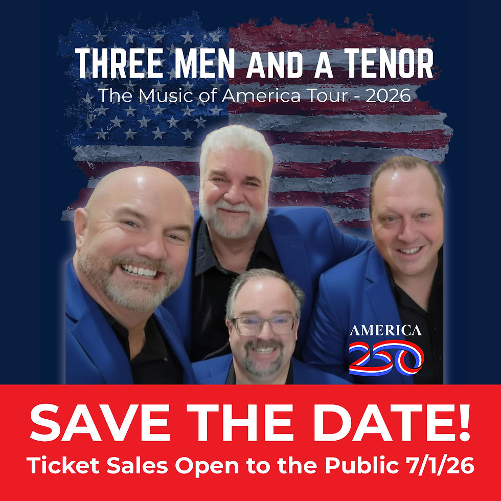 THREE MEN and a TENOR