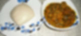 OGBONO SOUP AND POUNDED YAM