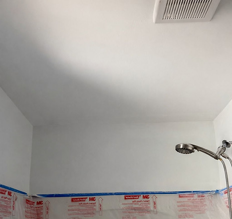 fresh white color paint in walls and smooth ceiling after painting service clayton neuse colony