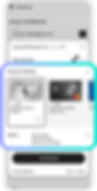 Payment carousel with several different credit cards