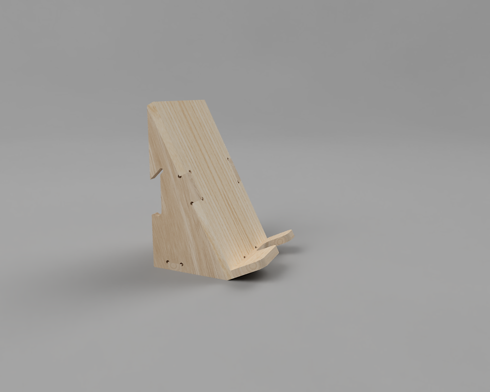 Thumbnail: Belt Sander French cleat tool holder made of wood. 
