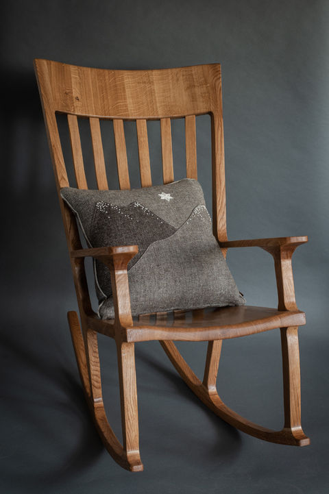 Oak rocking chair - handmade by Hill Top Furniture, Cumbria