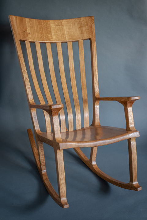 Oak rocking chair - handmade by Hill Top Furniture, Cumbria