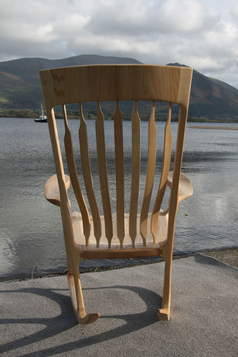 Ash Rocking Chair - handmade by Hill Top Furniture, Cumbria