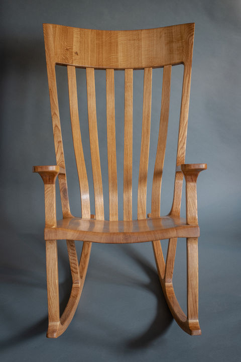 Oak rocking chair - handmade by Hill Top Furniture, Cumbria