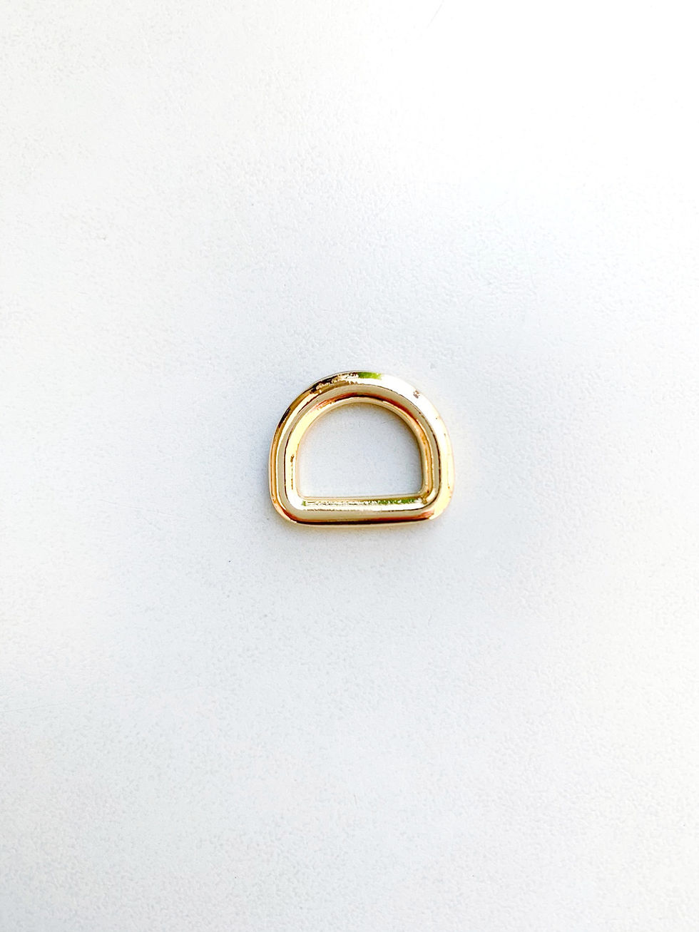 Thumbnail: D-ring - nikkel/lichtgoud/brons - 12mm