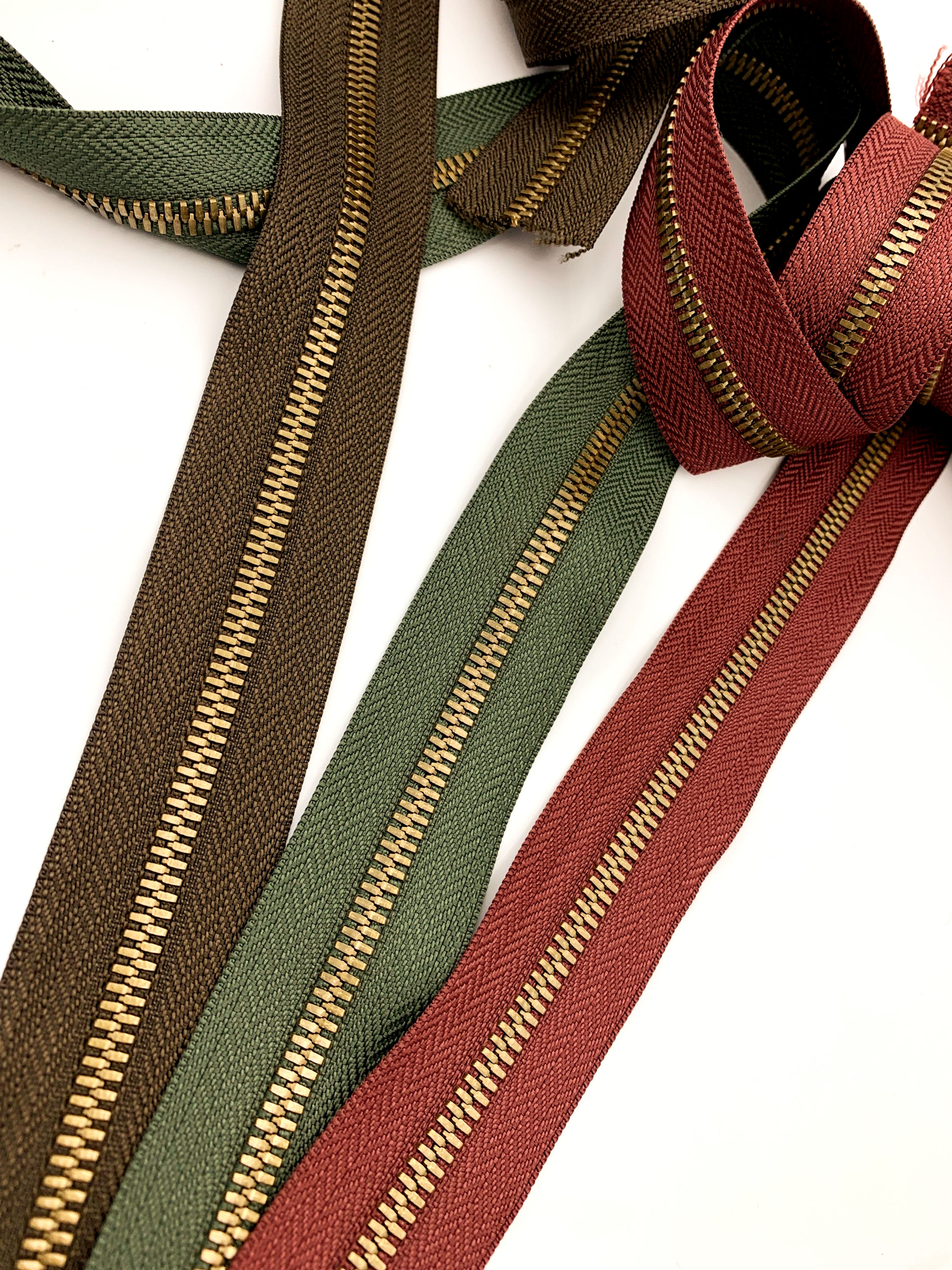 rits op rol - oud goud - 5mm