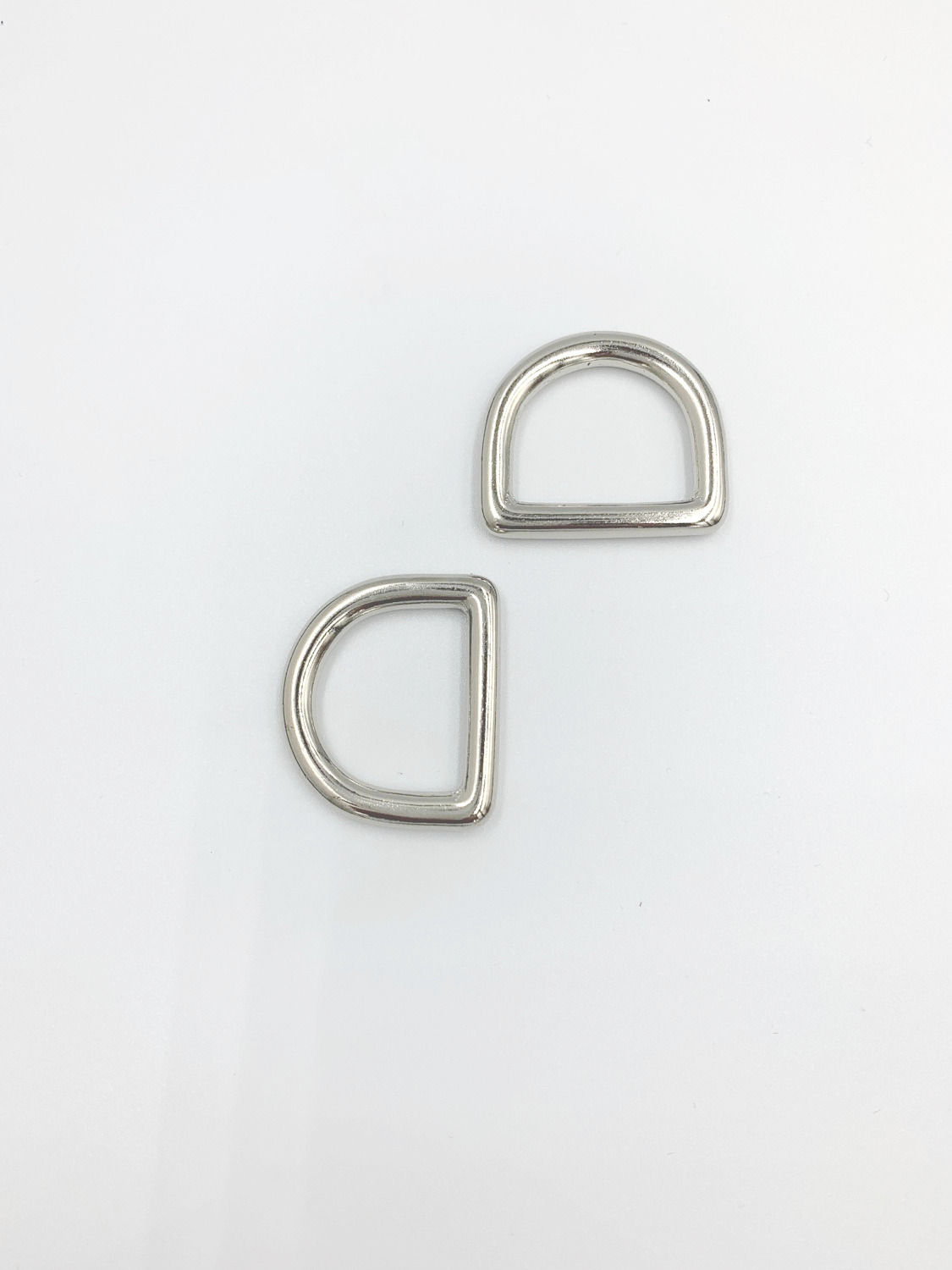 D-ring - nikkel - 15mm