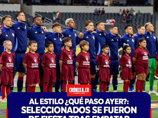 Al estilo ¿Qué paso ayer?: Seleccionados se fueron de fiesta tras empatar ante México