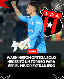 Washington Ortega en su primer torneo ya es el mejor extranjero
