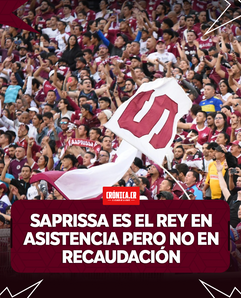 Saprissa es el rey en asistencia pero no en recaudación