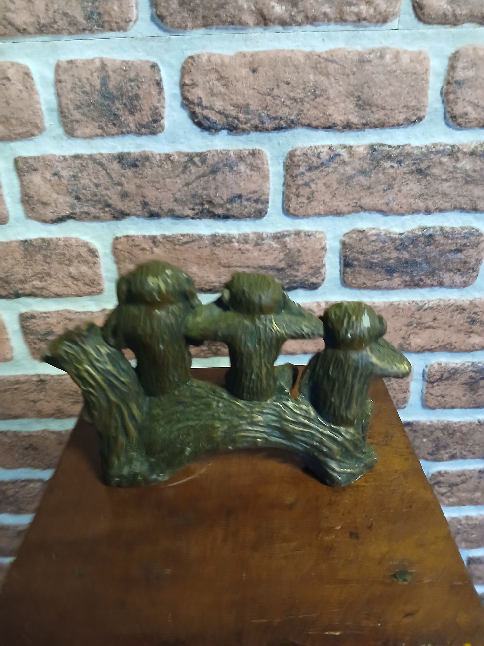 Miniature : Statuette décorative les 3 singes en résine plusieurs pièces disponible 