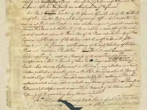 Rhode Island's Renunciation Act