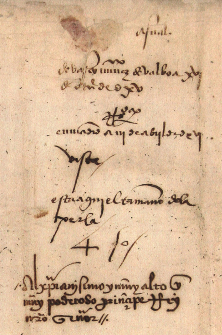 Letter sent by Vasco Nuñez de Balboa to King Ferdinand II October 16, 1515 (https://exhibits.library.illinois.edu/s/rbml/item/3602)