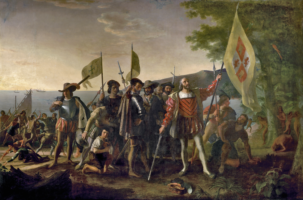 Landing of Columbus — John Vanderlyn 1847