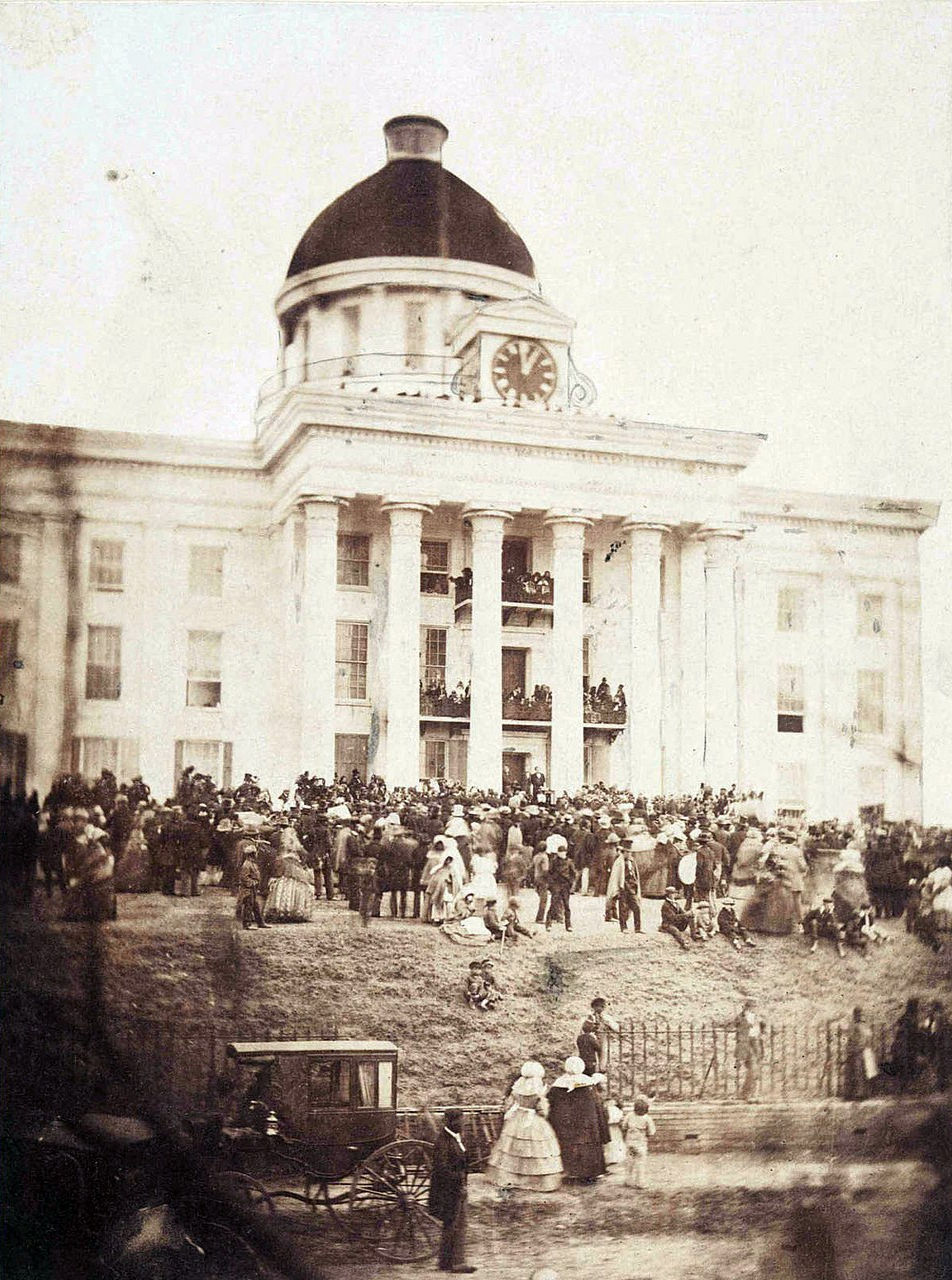 Jefferson Davis Inauguration, Alabama Capitol, Montgomery — February 18, 1861