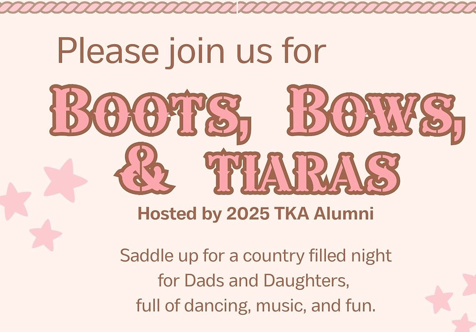 Boots, Bows, & Tiaras (Daughter Dance)