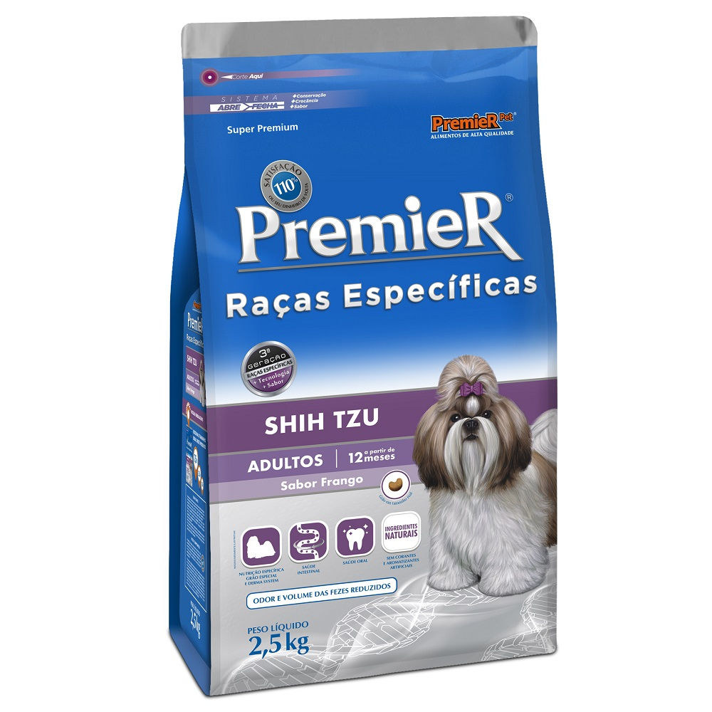 Ração Premier Shih Tzu Raças Específicas para Cães Adultos 2,5KG