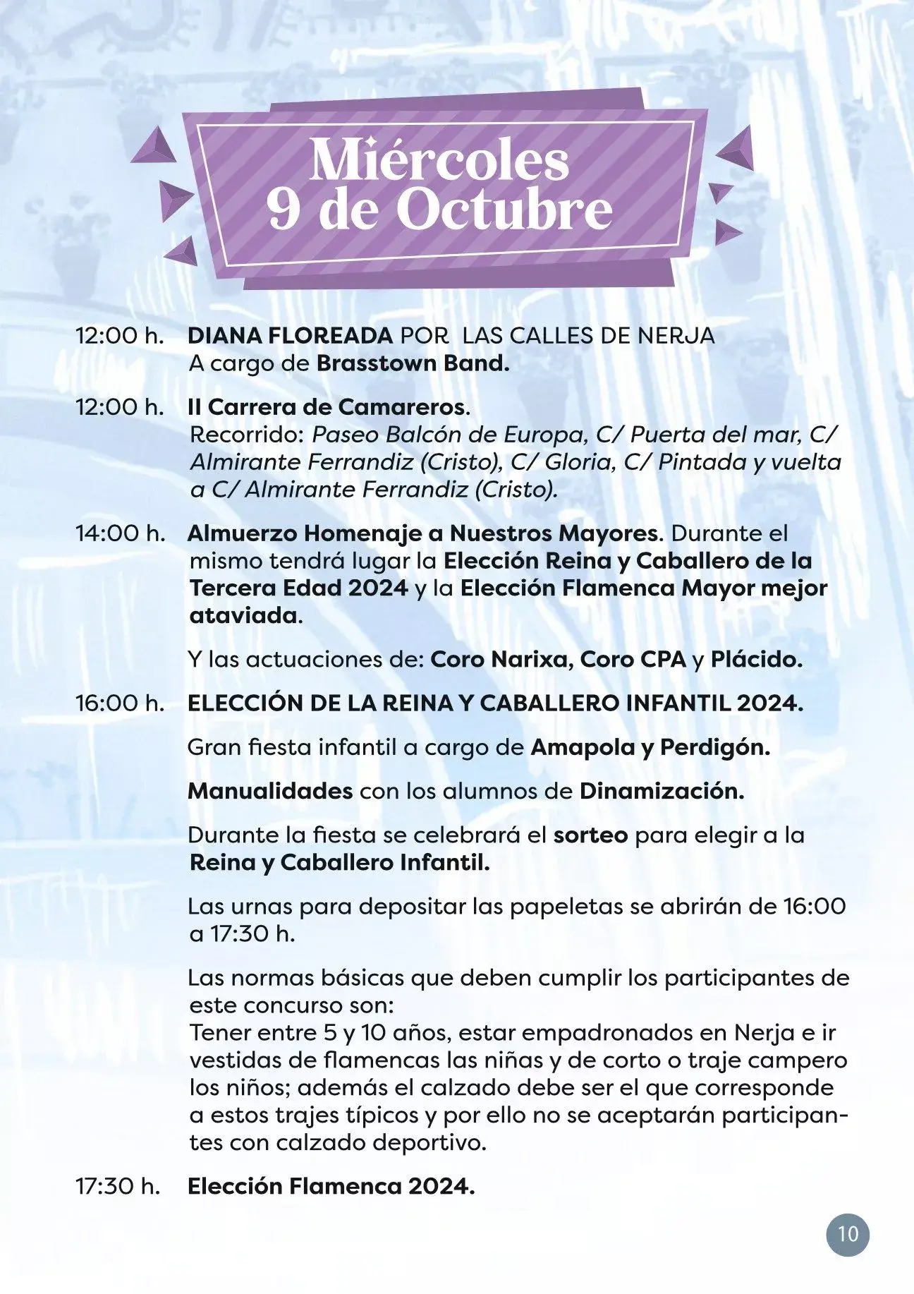 Program Nerja 9 oktober spanska