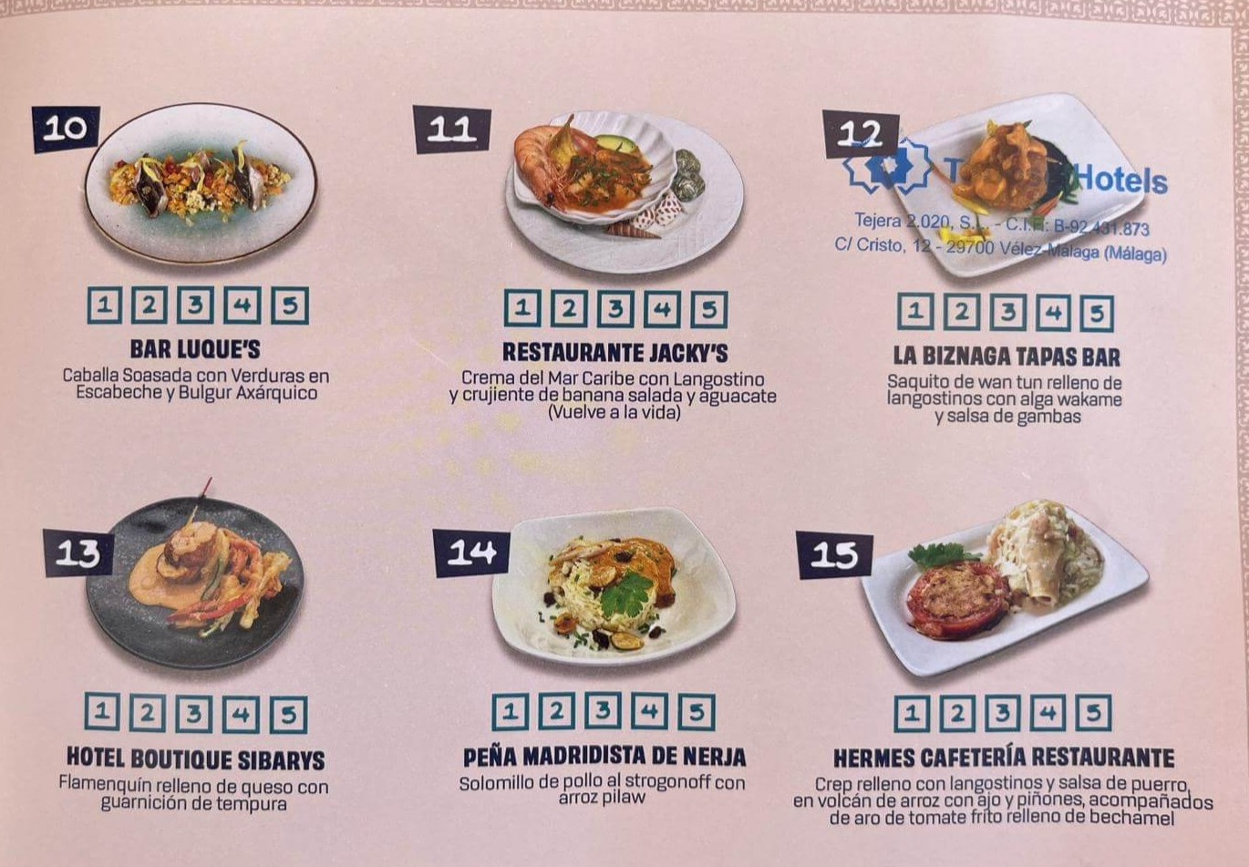 Ruta de la tapa - tapas 10-15