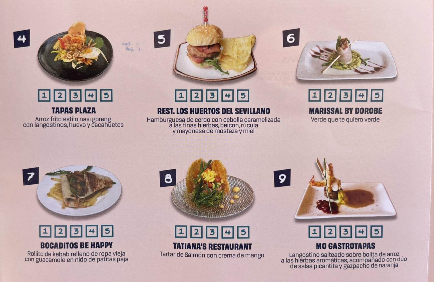 Ruta de la tapa - tapas 4-9